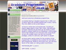 Tablet Screenshot of bradshawprogrammes.co.uk